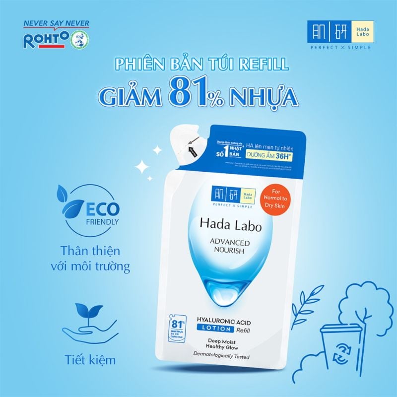 Nước Hoa Hồng Hada Labo Dưỡng Ẩm Dành Cho Da Khô & Da Thường Advanced Nourish Hyaluron Lotion