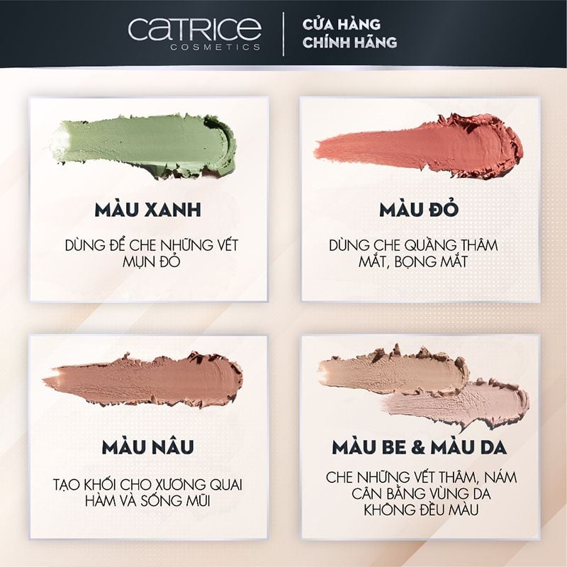 Bảng Che Khuyết Điểm Triệt Sắc 5 Ô Catrice Allround Concealer #010