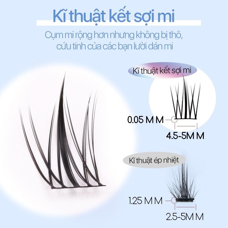 Lông Mi Giả Tách Sợi Hoa Hướng Dương Cho Đôi Mắt Long Lanh Mlen Diary - Bản Trung