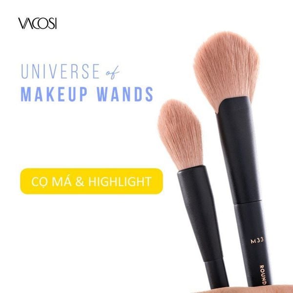  Cọ Má & Highlight Vacosi Round Fan Brush - M33 