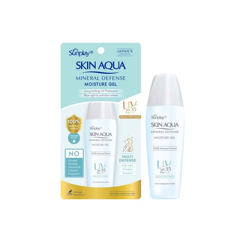 Kem Chống Nắng Vật Lý Sunplay Kiềm Dầu Skin Aqua Mineral Defense Oil Clear Milk 25g