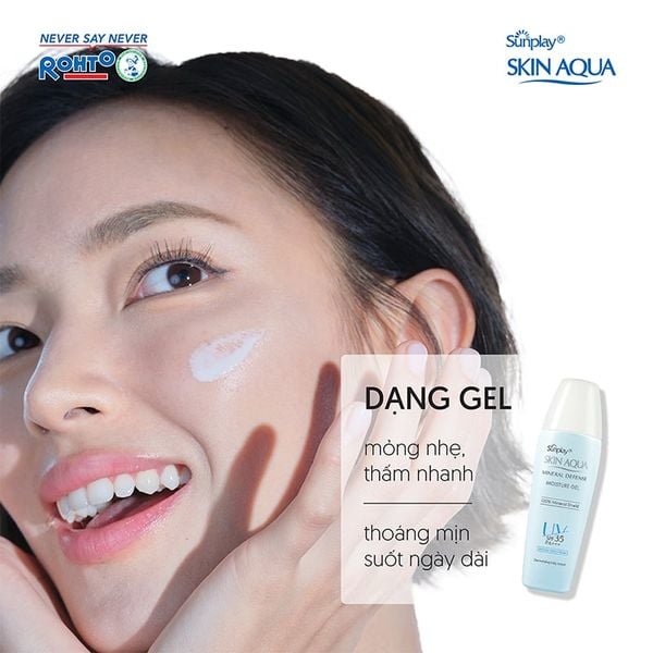  Kem Chống Nắng Vật Lý Sunplay Kiềm Dầu Skin Aqua Mineral Defense Oil Clear Milk 25g 