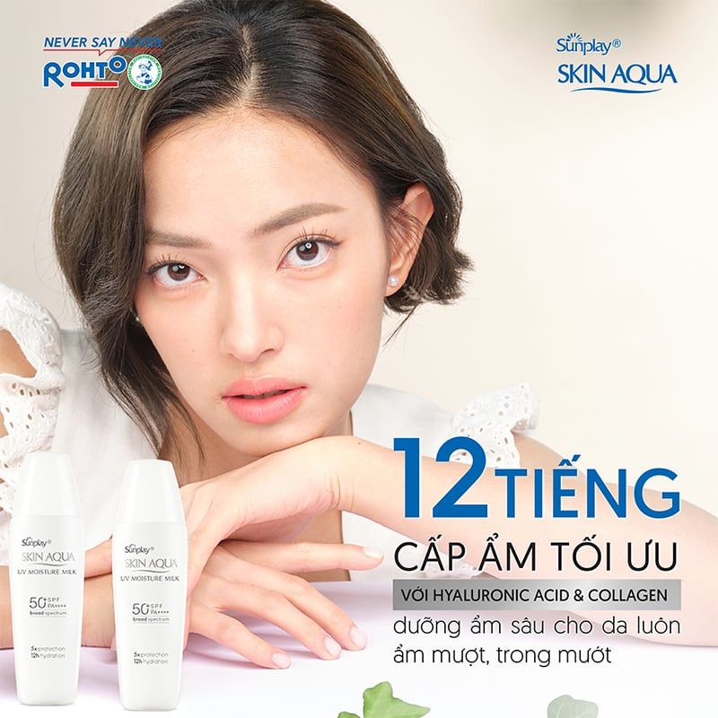 Sữa Chống Nắng, Dưỡng Ẩm Sunplay Skin Aqua UV Moisture Milk SPF 50+/PA++++ 30g