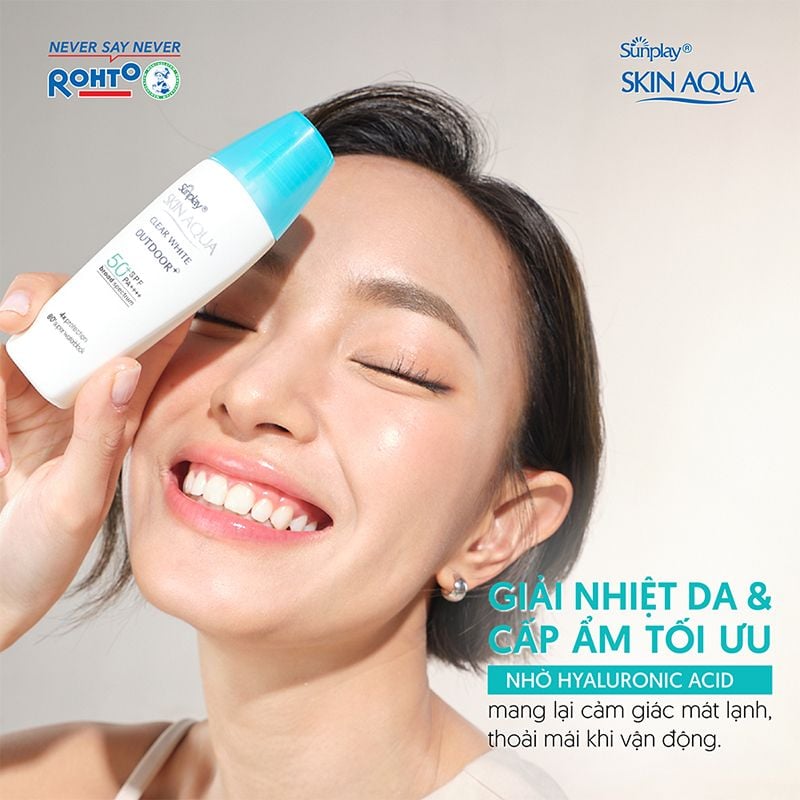 Gel Chống Nắng Sunplay Dưỡng Da Khi Vận Động Mạnh Skin Aqua Clear White Outdoor+ SPF50+/PA++++ 30g