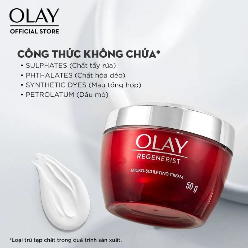 Kem Dưỡng Ẩm Ban Đêm Ngừa Lão Hóa Da Olay Regenerist Micro-Sculpting Cream Night 50g