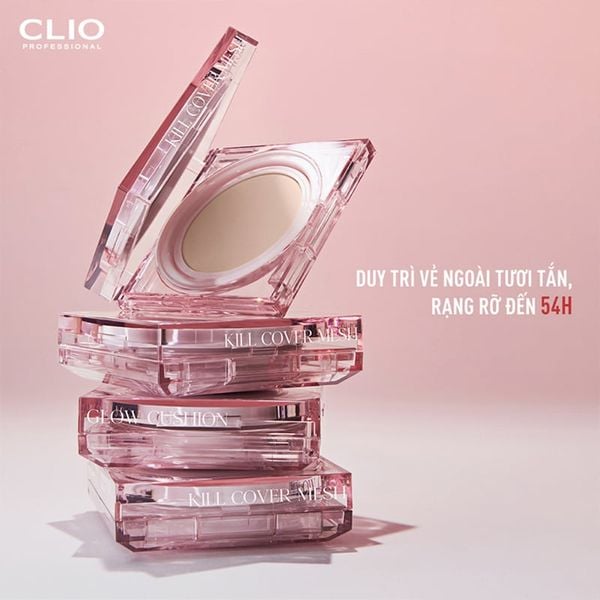  Phấn Nước Clio Che Phủ Mỏng Mịn Kill Cover Mesh Glow Cushion SPF50+ PA++++ 