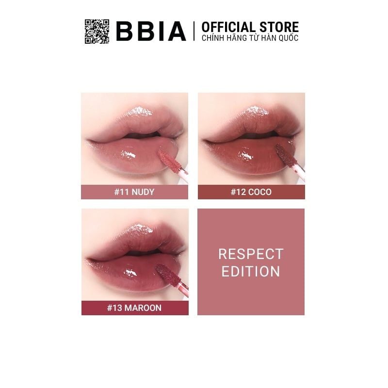 Son Tint Bóng Lâu Trôi Bbia Glow Lip Tint 3.2g
