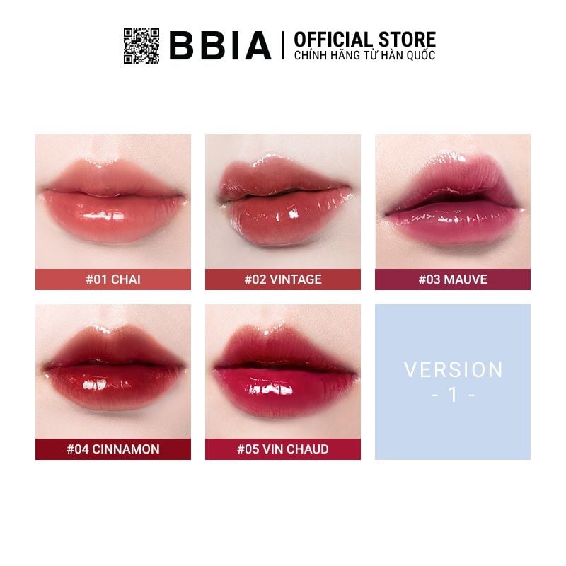 Son Tint Bóng Lâu Trôi Bbia Glow Lip Tint 3.2g