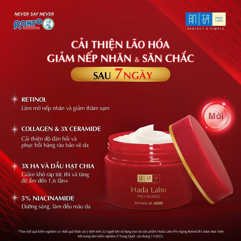 Kem Dưỡng Hada Labo Cải Thiện Da Lão Hóa Pro Anti Aging Lifting Cream 50g