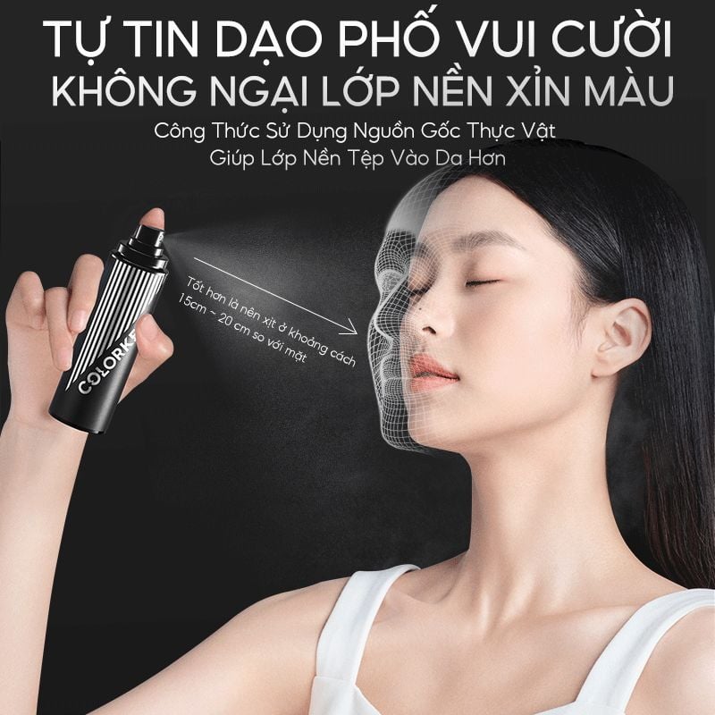 Xịt Khóa Makeup Colorkey Lâu Trôi Spray 100ml