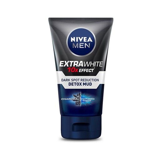 Sữa Rửa Mặt Nivea Men Hỗ Trợ Sáng Da Mờ Thâm Mụn Extra White Dark Spot Reduction Detox Mud