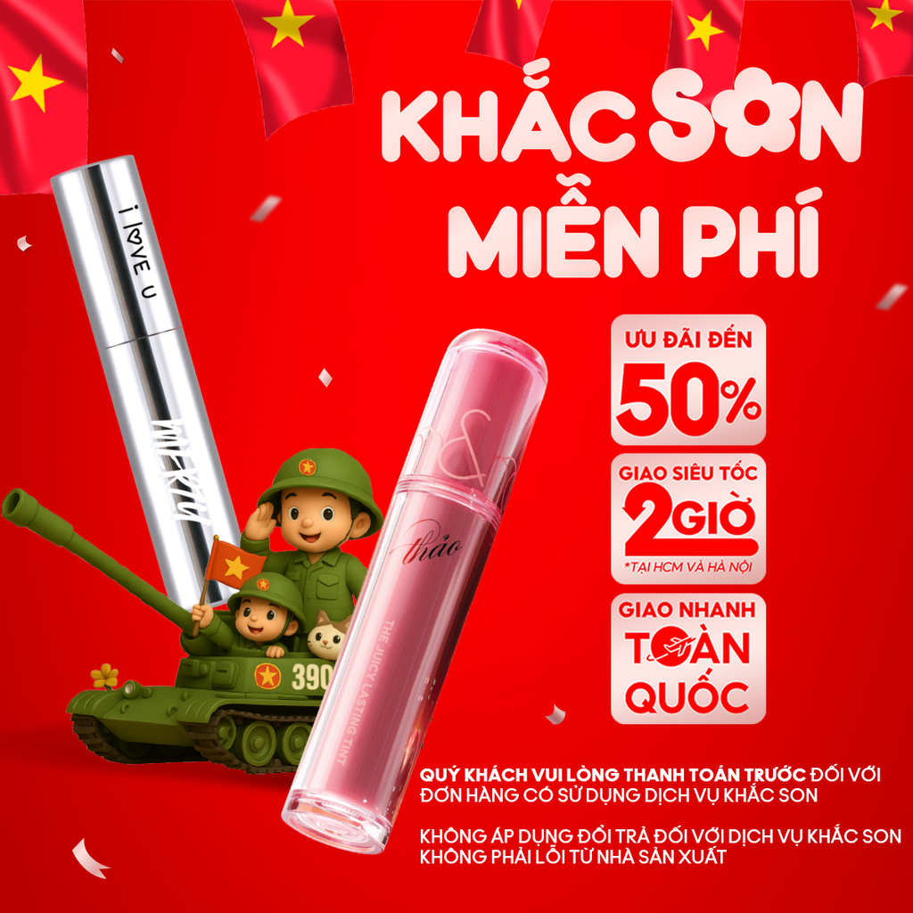 Sản Phẩm Có Dịch Vụ Khắc Son Miễn Phí - Son Merzy, Romand, FOIF, Romand #23 (Starry Edition)