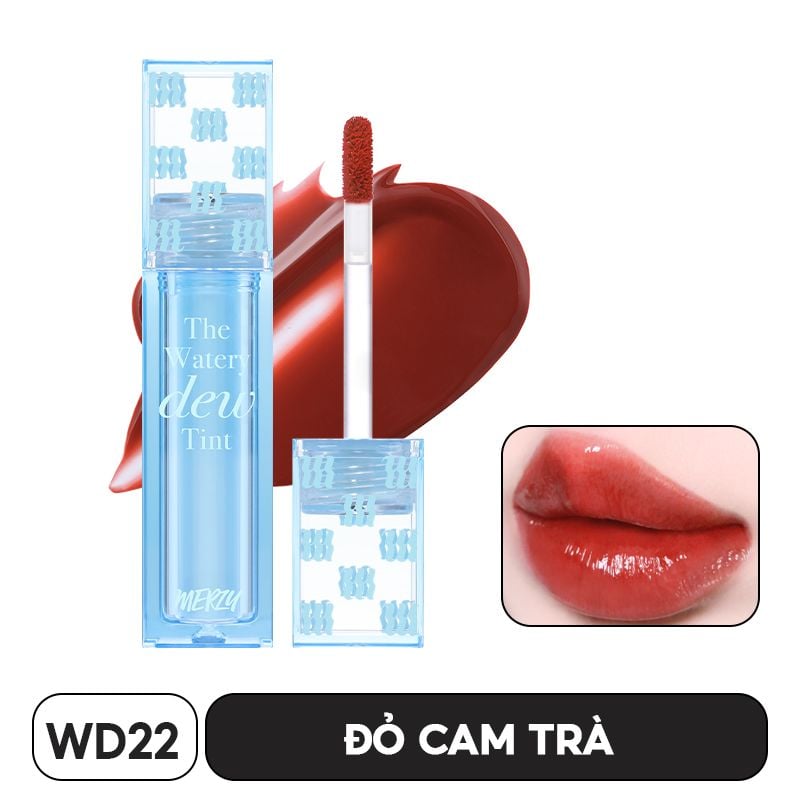 [New][NEW DEW] Son Tint Bóng Merzy Dạng Thạch, Bền Màu, Lâu Trôi Cho Đôi Môi Căng Mọng, Ẩm Mịn The Watery Dew Tint