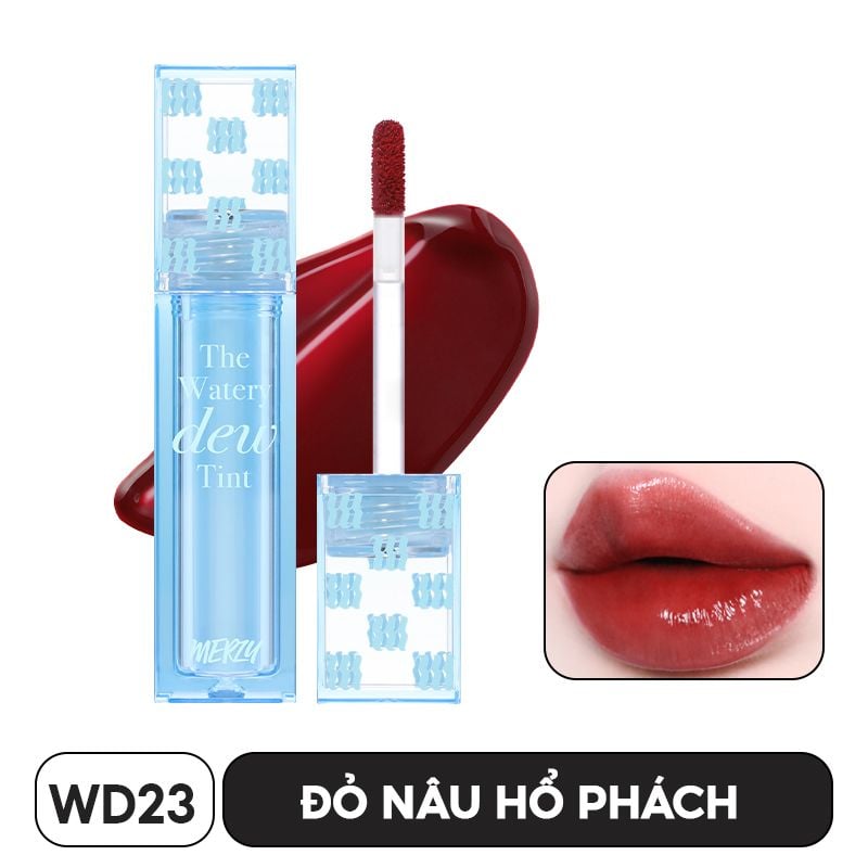 [New][NEW DEW] Son Tint Bóng Merzy Dạng Thạch, Bền Màu, Lâu Trôi Cho Đôi Môi Căng Mọng, Ẩm Mịn The Watery Dew Tint