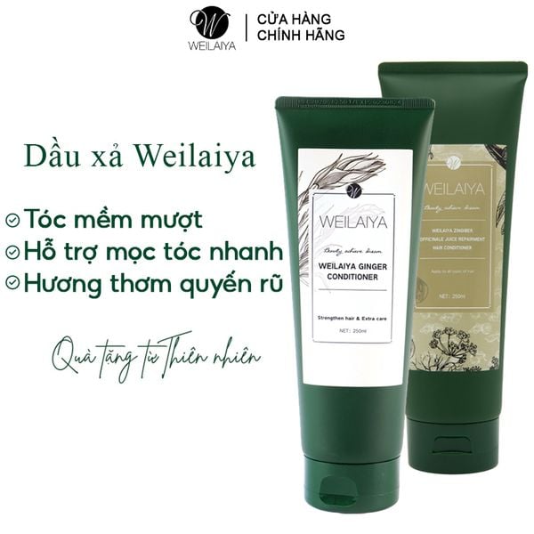 Dầu Xả Dưỡng Ẩm Tóc, Tăng Cường Mọc Tóc, Chiết Xuất Gừng, Hà Thủ Ô Weilaiya Ginger Conditioner 250ml