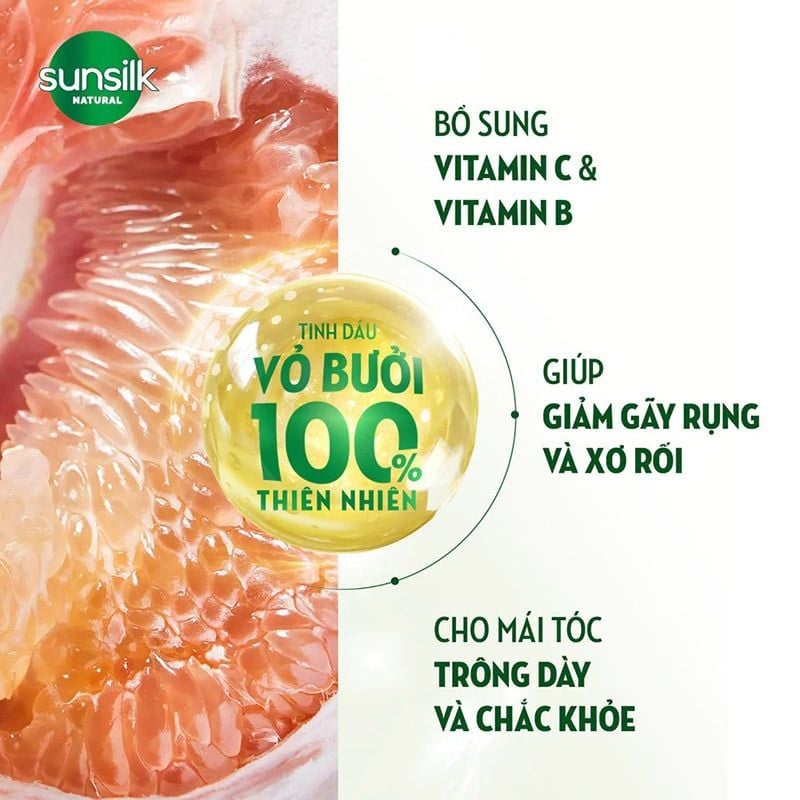 Dầu Gội Sunsilk Thiên Nhiên Ngăn Gãy Rụng và Dưỡng Phục Hồi Tóc 380ml