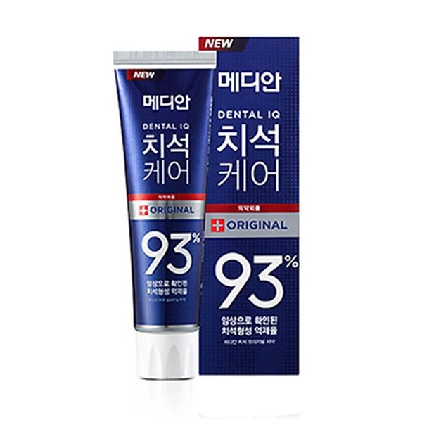 [4 MÀU] Kem Đánh Răng Giúp Trắng Răng, Giảm Ố, Loại Bỏ Mùi Hôi Median Dental IQ 93% Toothpaste 120g - XANH DƯƠNG