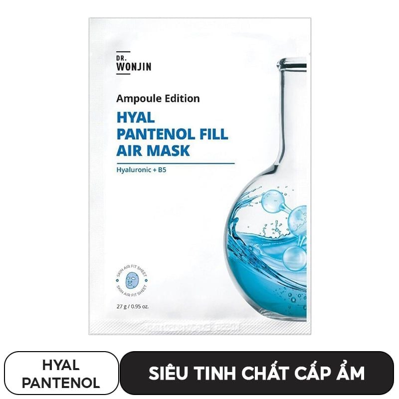 Mặt Nạ Siêu Tinh Chất Cấp Ẩm, Làm Dịu Da Wonjin Ampoule Edition Fill Air Mask 27g