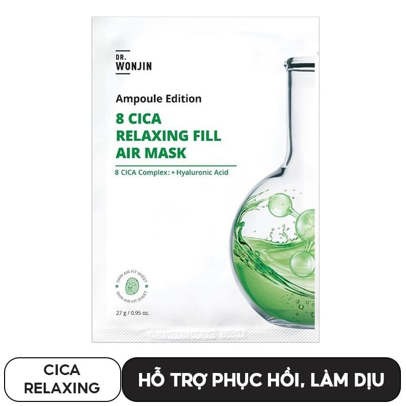 Mặt Nạ Siêu Tinh Chất Cấp Ẩm, Làm Dịu Da Wonjin Ampoule Edition Fill Air Mask 27g