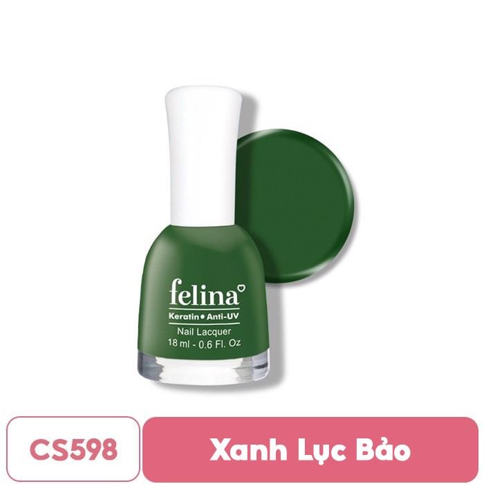 Sơn Móng Tay Lên Màu Chuẩn, Nuôi Dưỡng Móng, Màu Sắc Đa Dạng Felina Nail Lacquer 18ml