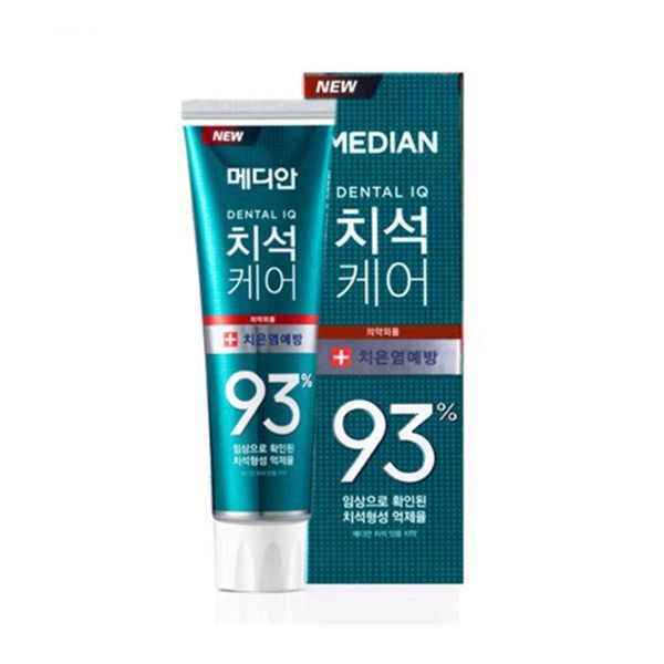 [4 MÀU] Kem Đánh Răng Giúp Trắng Răng, Giảm Ố, Loại Bỏ Mùi Hôi Median Dental IQ 93% Toothpaste 120g - XANH DƯƠNG