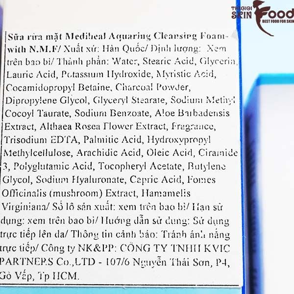 Sữa Rửa Mặt Mediheal Cấp Nước Cho Da N.M.F Aquaring Cleansing Foam EX 170ml