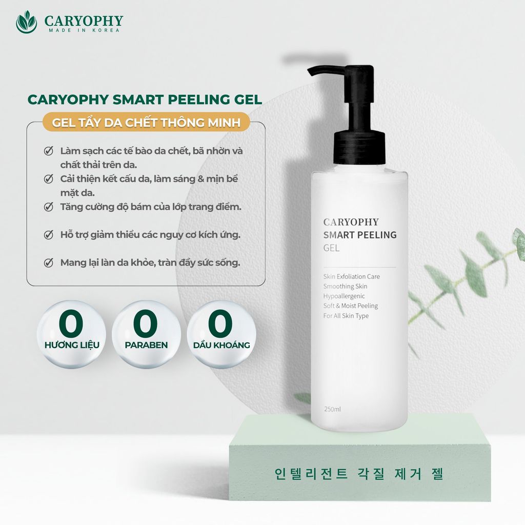 Tẩy Tế Bào Chết Thông Minh Ngăn Ngừa Mụn Caryophy Smart Peeling Gel 250ml