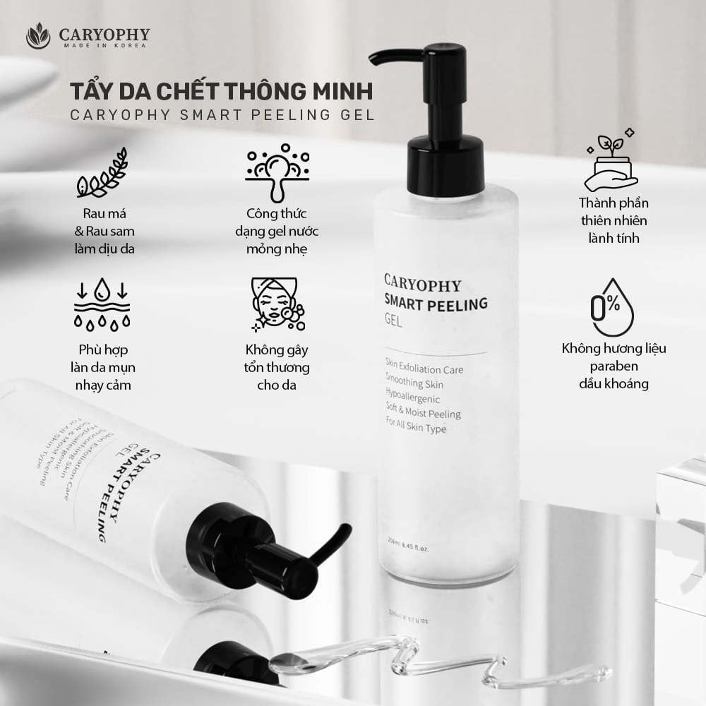 Tẩy Tế Bào Caryophy Chết Ngăn Ngừa Mụn Smart Peeling Gel 250ml