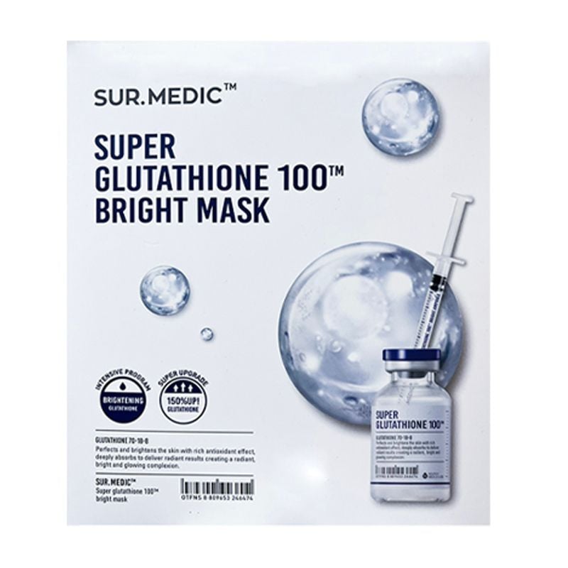 Mặt Nạ Hỗ Trợ Dưỡng Trắng Da Sur.Medic+ Bright Glutathione Mask 30g