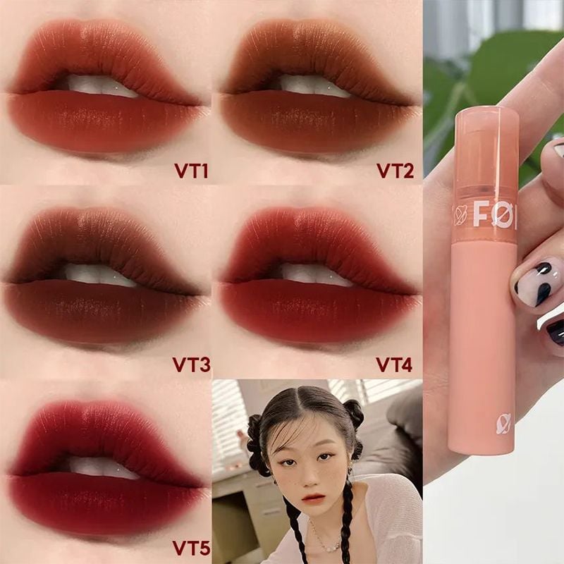 Son Kem Lì Hàn Quốc Thuần Chay, Mịn Mượt Lâu Trôi FOIF Daily Velvet Tint