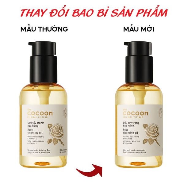  Dầu Tẩy Trang Cocoon Tinh Dầu Hoa Hồng Chưng Cất Rose Cleansing Oil 