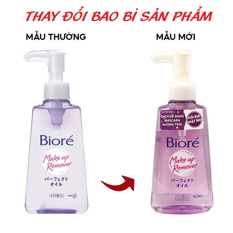 Dầu Tẩy Trang Giúp Làm Sạch Sâu Bioré Make Up Remover Perfect Oil 150ml