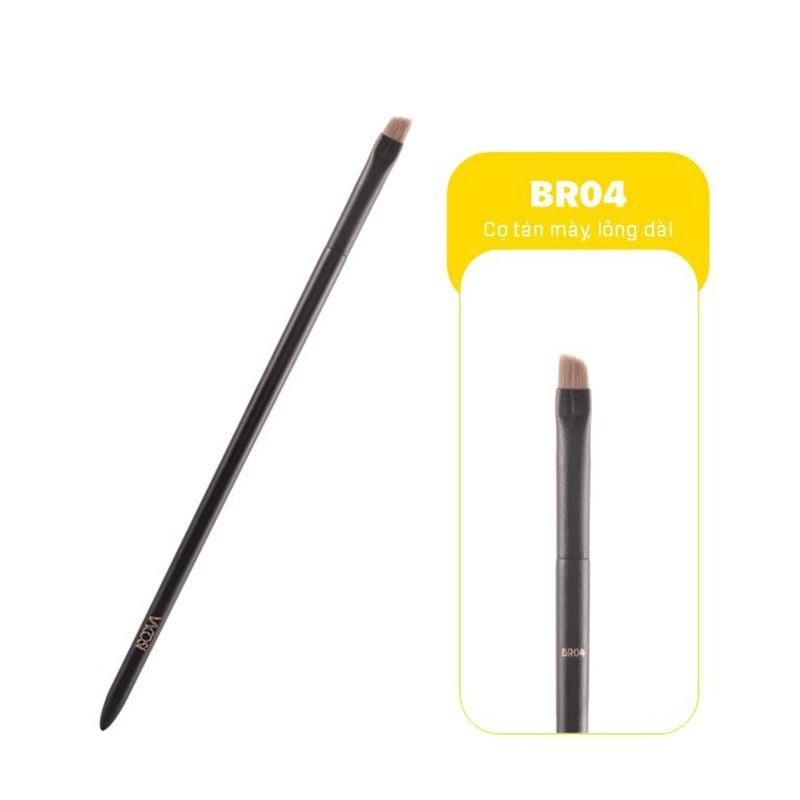 Cọ Tán Chân Mày Lông Dài Vacosi Eyebrow Angled Brush - BR04