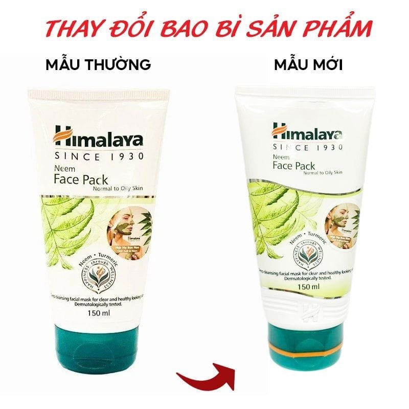 Mặt Nạ Đất Sét Himalaya Kiểm Soát Dầu Chiết Xuất lá Neem Neem Face Pack