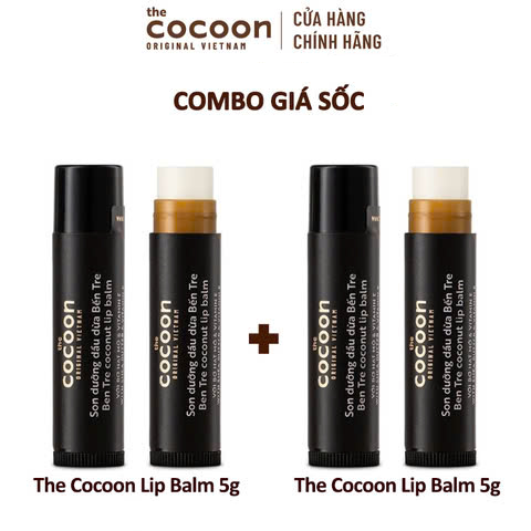 Son Dưỡng Môi Cocoon Chiết Xuất Dầu Dừa Bến Tre Ben Tre Coconut Lip Balm