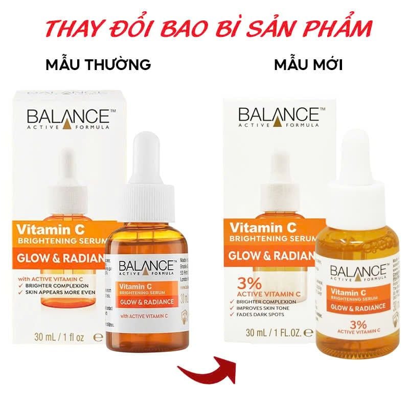 Serum Balance Active Formula Hỗ Trợ Dưỡng Sáng, Làm Đều Màu Da Balance Active Formula Vitamin C Brightening Serum 30ml