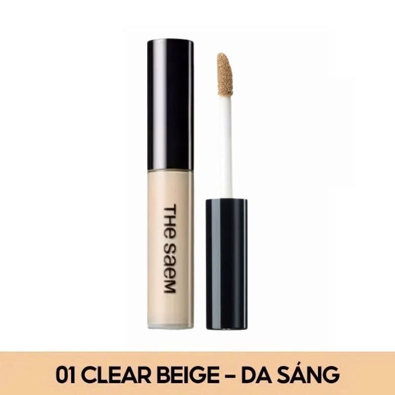Kem Che Khuyết Điểm The Saem Có Chống Nắng Hàn Quốc Cover Perfection Tip Concealer SPF28/PA++ 6.5g