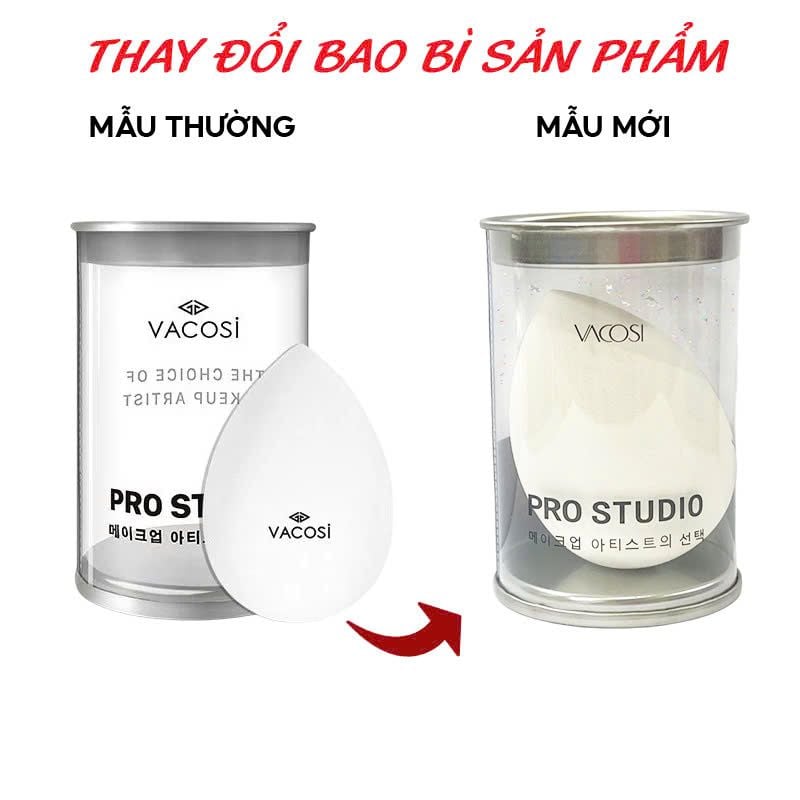 Bông Phấn Nền Giọt Nước Vacosi Prs Pro Classix Blender  - Hộp 1 Cái