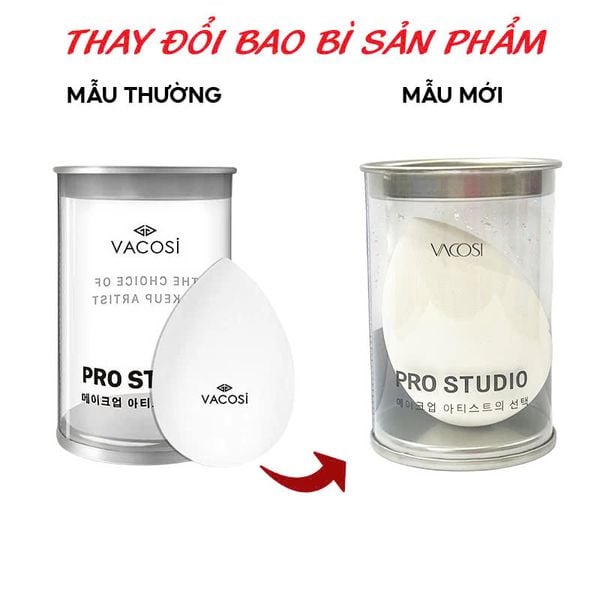  Bông Phấn Nền Giọt Nước Vacosi Prs Pro Classix Blender  - Hộp 1 Cái 