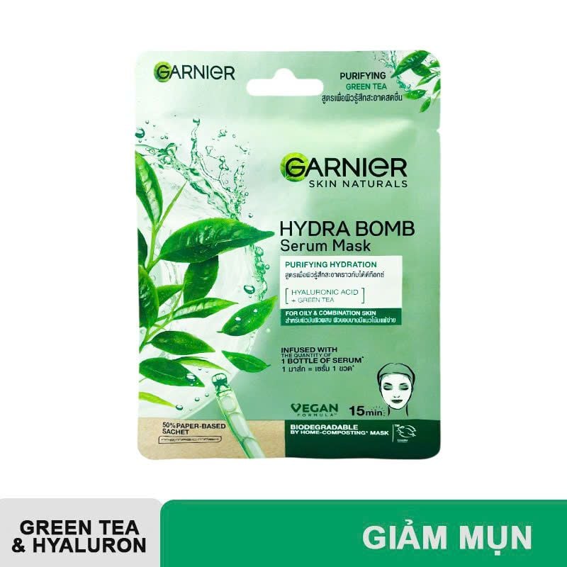 Mặt Nạ Tinh Chất Garnier Chiết Xuất Thiên Nhiên Serum Mask 28g