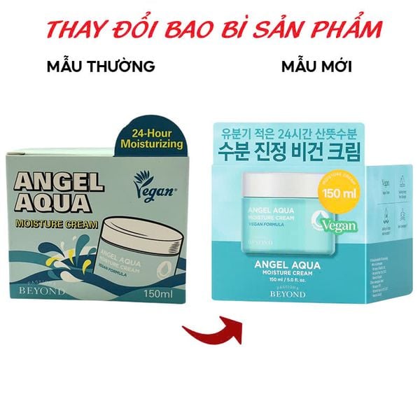  Kem Dưỡng Ẩm Beyond Thuần Chay Làm Dịu Da Angel Aqua Moisture Cream 150ml 