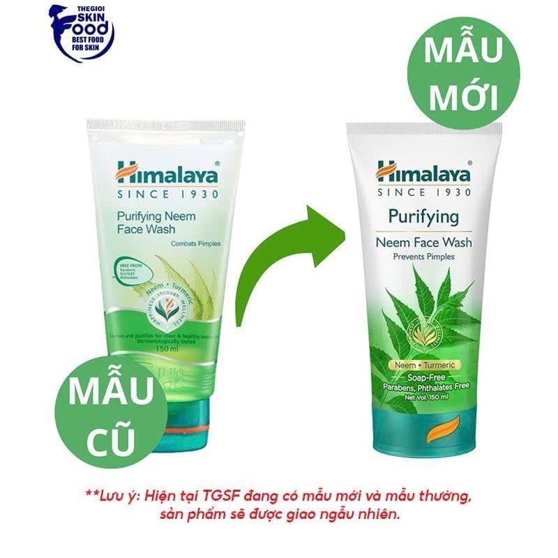 Sữa Rửa Mặt Himalaya Dạng Gel Hỗ Trợ Giảm Mụn Chiết Xuất Lá Neem Purifying Neem Face Wash
