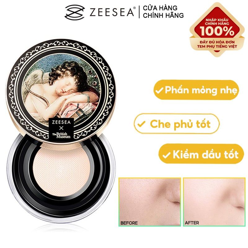 Phấn Phủ Kiềm Dầu, Ngăn Thấm Mồ Hôi Zeesea Air Loose Powder 4g