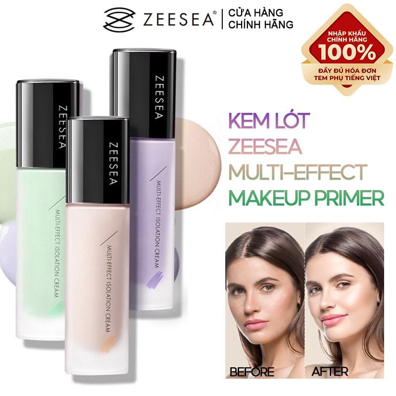 Kem Lót Zeesea Kiềm Dầu, Nâng Tông Tự Nhiên, Che Khuyết Điểm, Làm Mịn Da Multi-Effect Makeup Primer