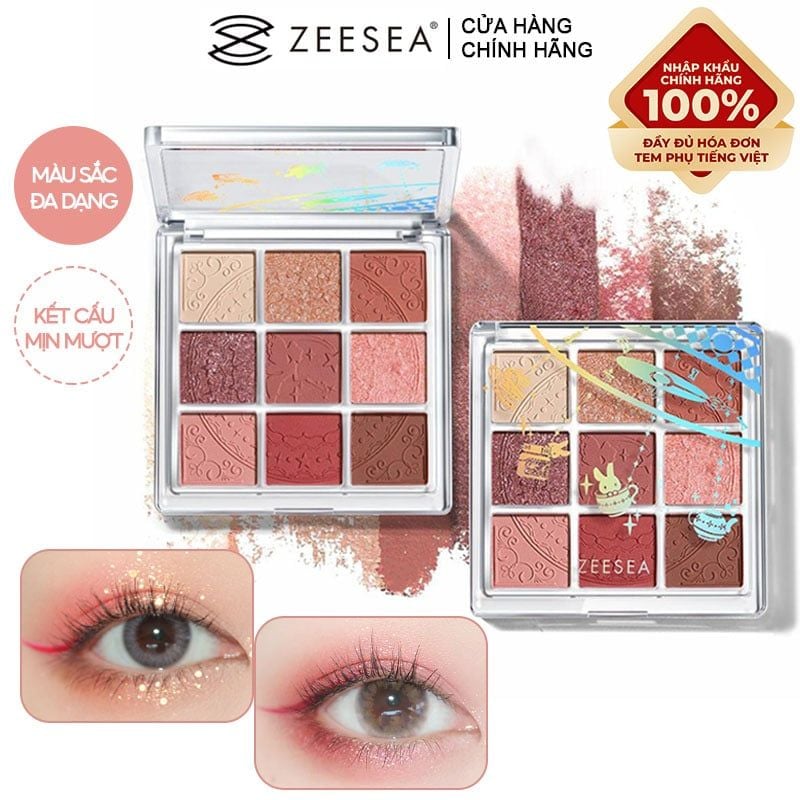 Bảng Phấn Mắt 9 Ô Xinh Xắn Zeesea Dreamland Eyeshadow