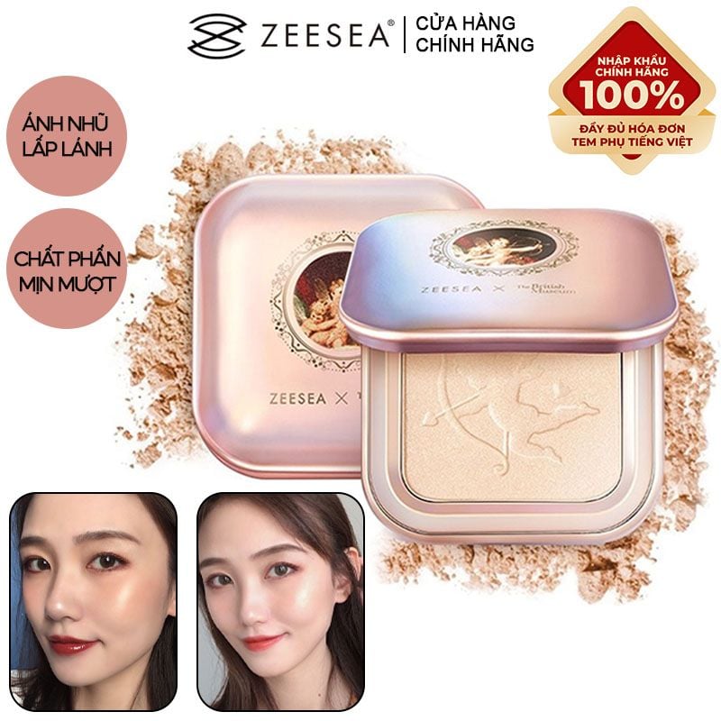 Phấn Bắt Sáng Màu Sắc Lấp Lánh Zeesea Highlight Pressed Powder