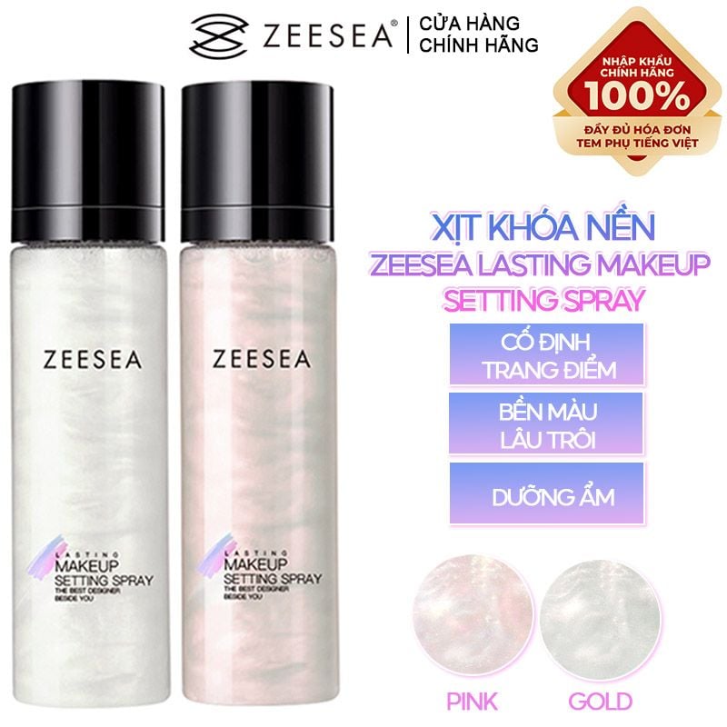 Xịt Khóa Nền Tạo Hiệu Ứng Căng Bóng, Lâu Trôi Zeesea Lasting Makeup Settting Spray 100ml