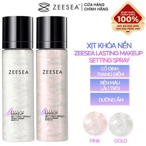  Xịt Khóa Nền Zeesea Tạo Hiệu Ứng Căng Bóng, Lâu Trôi Lasting Makeup Settting Spray 100ml 
