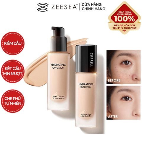  Kem Nền Zeesea Hỗ Trợ Kiềm Dầu, Che Khuyết Điểm Tốt Lâu Trôi Silky Lasting Foundation 30g 