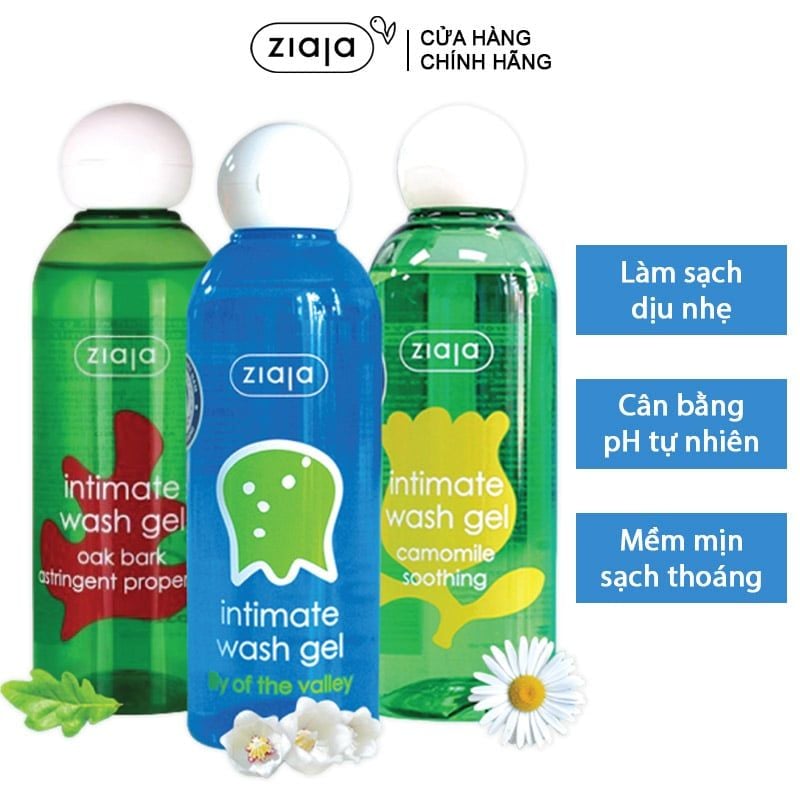 Dung Dịch Vệ Sinh Phụ Nữ Ziaja Giúp Dưỡng Ẩm, Khử Mùi Intimate Wash Gel 200ml (Che tên sản phẩm khi giao hàng)